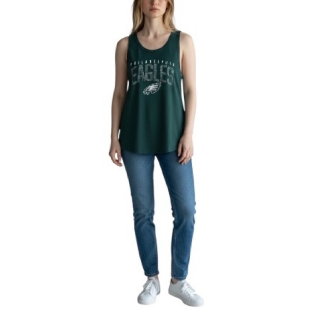Fanatics Women’s Philadelphia Eagles NFL Football Embellished Tank Top M 🏈